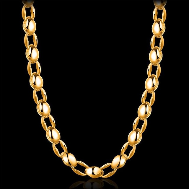 Shoes & Bags Fashion Accessories | Necklace Mens Geometrical Vertical / Gold bar Fashion Cool Gold 50 cm Necklace Jewelry 1pc fo