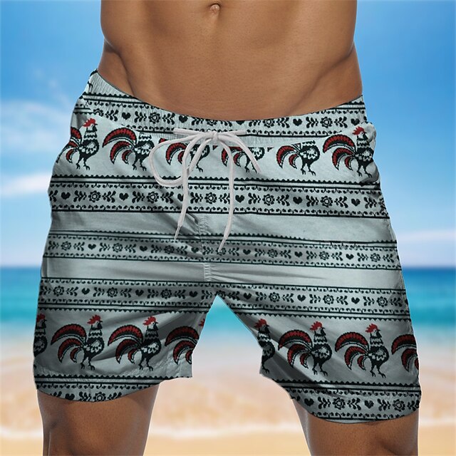 

Men's Designer Streetwear Shorts Beach Shorts 3D Print Elastic Drawstring Design Short Pants Casual Daily Micro-elastic Graphic Animal Breathable Soft Mid Waist Light Green S M L XL XXL