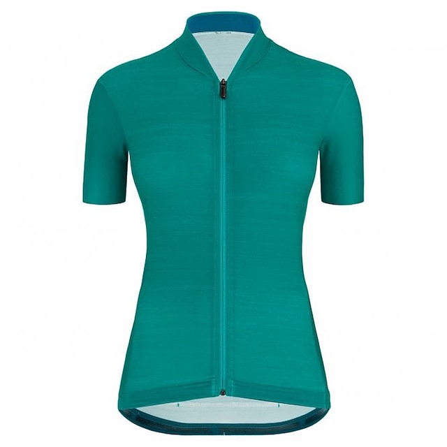 

21Grams Women's Short Sleeve Cycling Jersey Summer Spandex Green Solid Color Bike Top Mountain Bike MTB Road Bike Cycling Quick Dry Moisture Wicking Sports Clothing Apparel / Stretchy / Athleisure