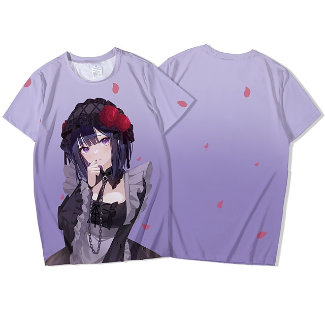 

Inspired by My Dress-up Darling Marin Kitagawa T-shirt Cartoon 100% Polyester Anime Harajuku Graphic Kawaii T-shirt For Men's / Women's / Couple's