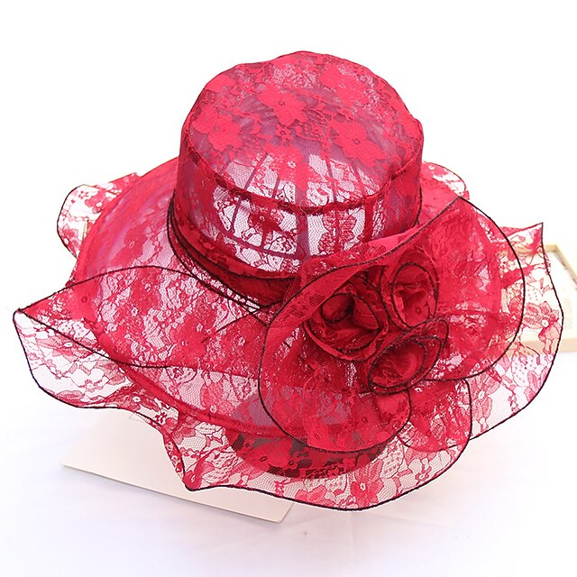 

Women's Classic Timeless Bucket Hat Sun Hat Party Dailywear Holiday Floral Floral Red Gray Hat Portable Windproof Comfort