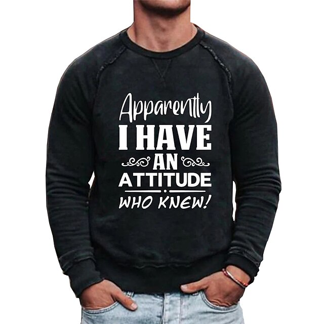 

Men's Sweatshirt Pullover Graphic Letter Print Sports Outdoor Casual Daily Hot Stamping Basic Casual Hoodies Sweatshirts White Black Red