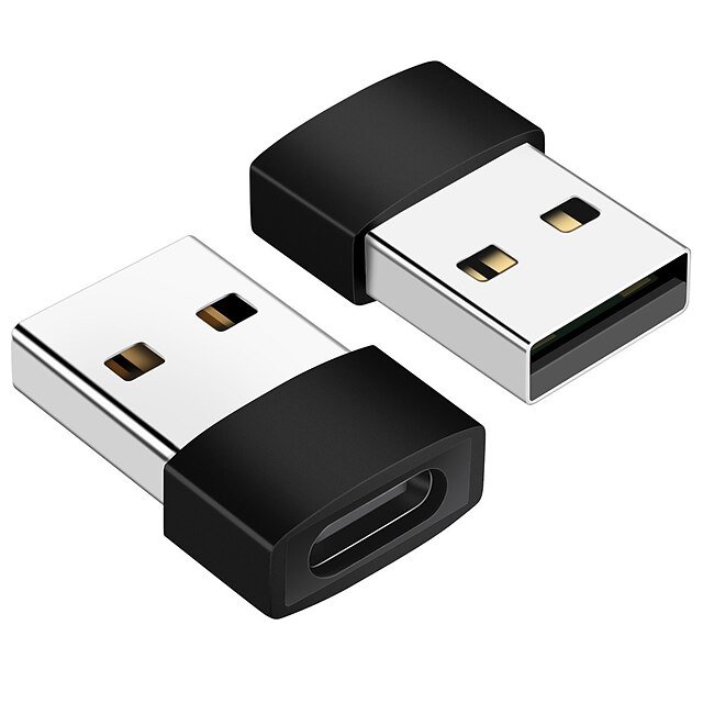  USB C Female to USB Male Adapter 2-Pack Type C to USB A Charger Cable Adapter Compatible with iPhone 11 12 13 Pro Max Samsung Galaxy Note 10 S22 Plus S20+ Ultra Google Pixel 4 3 2 XL