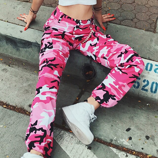 

Women's Black Pink Kpop Dancer Performance More Accessories Stylish Jazz Polyester Red Pants