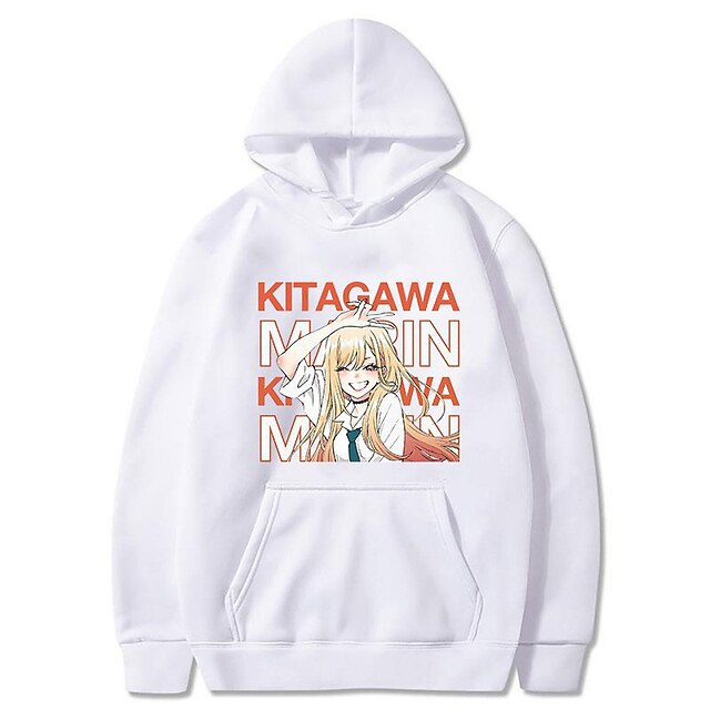 

Inspired by My Dress-up Darling Marin Kitagawa Hoodie Cartoon 100% Polyester Anime Harajuku Graphic Kawaii Hoodie For Men's / Women's / Couple's