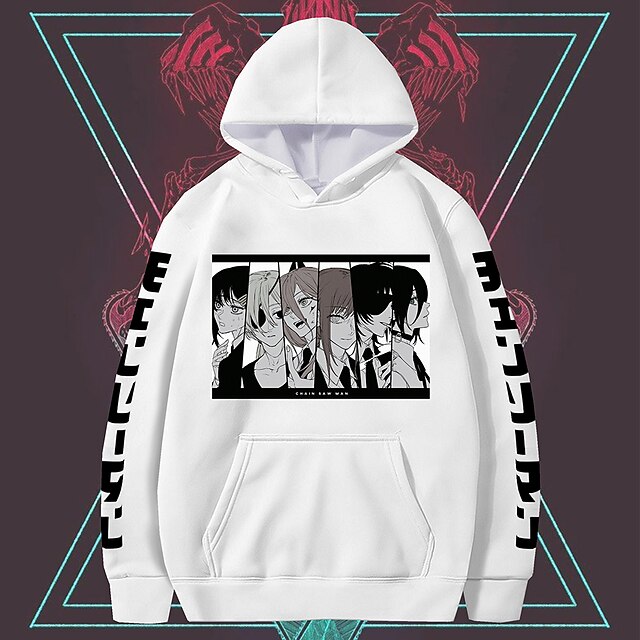 

Inspired by Chainsaw Man Makima Hoodie Cartoon 100% Polyester Anime Harajuku Graphic Kawaii Hoodie For Men's / Women's / Couple's