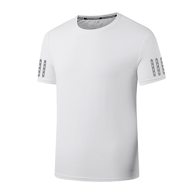 Sports & Outdoors Running, Jogging & Walking | Mens Running Shirt Top Athleisure Summer Elastane Breathable Quick Dry Soft Fitne