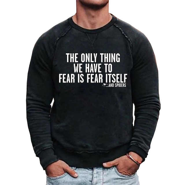 

Men's Sweatshirt Pullover Graphic Letter Print Sports Outdoor Casual Daily Hot Stamping Basic Casual Hoodies Sweatshirts Black Gray Red