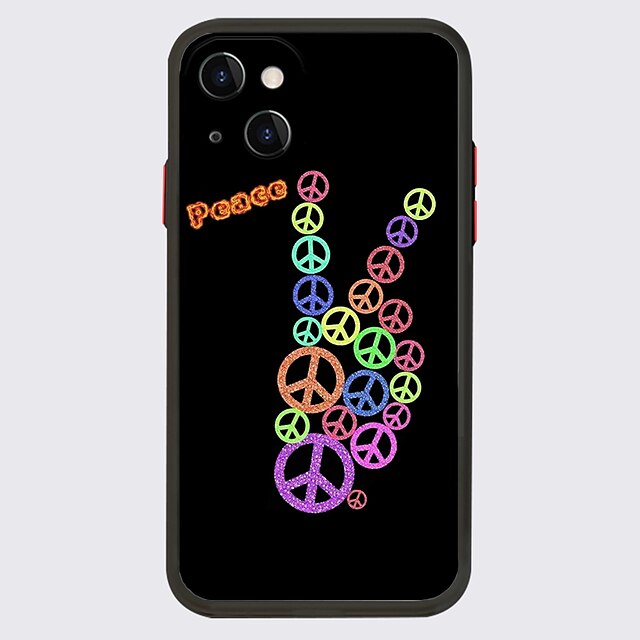 

PEACE LOVE NO WAR Phone Case For Apple iPhone 13 12 Pro Max 11 SE 2020 X XR XS Max 8 7 Unique Design Protective Case Shockproof Dustproof Back Cover TPU