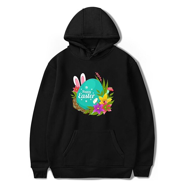 

Inspired by Easter Costume Bunny Hoodie Cartoon 100% Polyester Anime Harajuku Graphic Kawaii Hoodie For Men's / Women's / Couple's