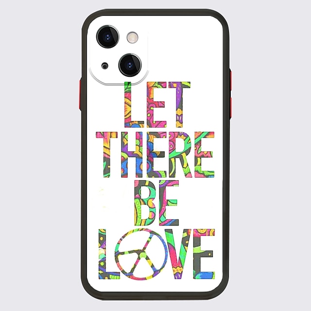 

PEACE LOVE NO WAR Phone Case For Apple iPhone 13 12 Pro Max 11 SE 2020 X XR XS Max 8 7 Unique Design Protective Case Shockproof Dustproof Back Cover TPU
