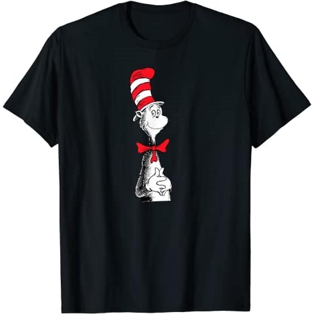 

Inspired by The Cat in the Hat Dr. Seuss T-shirt Cartoon 100% Polyester Anime Harajuku Graphic Kawaii T-shirt For Men's / Women's / Couple's
