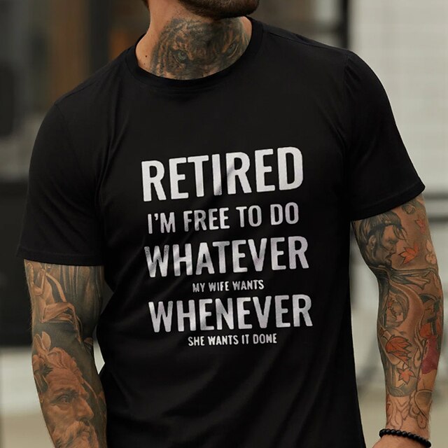 

Men's T shirt Hot Stamping Graphic Prints Letter Crew Neck Casual Daily Print Short Sleeve Tops Casual Fashion Big and Tall Sports Blue White Black