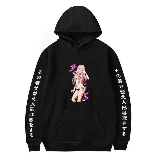 

Inspired by My Dress-up Darling Marin Kitagawa Hoodie Cartoon 100% Polyester Anime Harajuku Graphic Kawaii Hoodie For Men's / Women's / Couple's