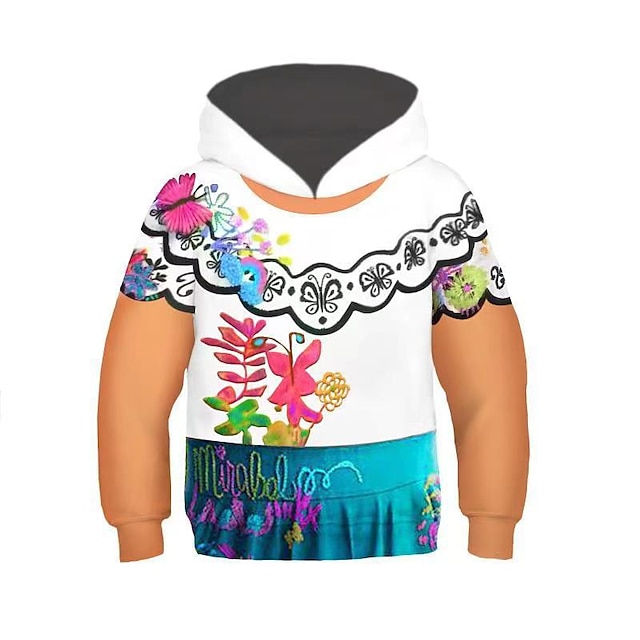 

Inspired by Encanto Mirabel Madrigal Isabela Madrigal Hoodie Cartoon Terylene Anime Harajuku Graphic Kawaii Hoodie For Girls'