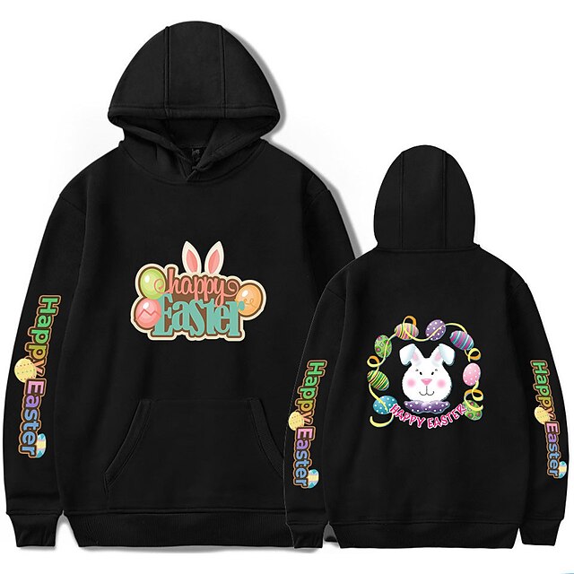 

Inspired by Easter Costume Bunny Hoodie Cartoon 100% Polyester Anime Harajuku Graphic Kawaii Hoodie For Men's / Women's / Couple's