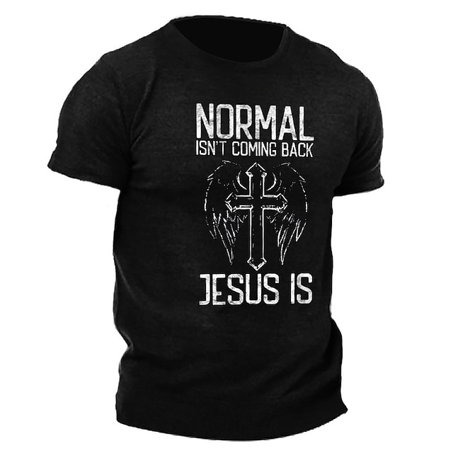 

Men's Unisex T shirt 3D Print Graphic Prints Letter Crew Neck Street Daily Print Short Sleeve Tops Basic Casual Fashion Retro Blue Black
