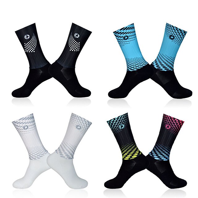 Sports & Outdoors Cycling | Socks Cycling Socks Mens Womens Bike / Cycling Breathable Wearable Soft 1 Pair Polka Dot Nylon Polye