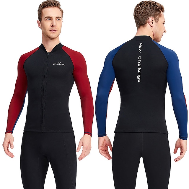 1.5mm Neoprene Wetsuit Pants Super Stretch Warm Long Sleeve for Water Sports 