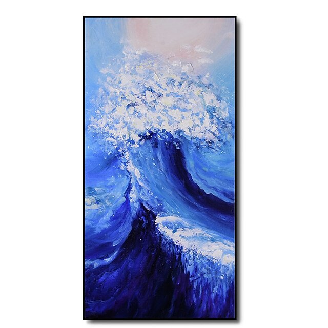 Home & Garden Wall Art | Oil Painting Hand Painted Vertical Abstract Landscape Classic Modern Rolled Canvas (No Frame) - MV53724