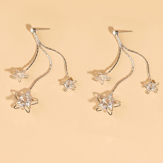 Shoes & Bags Fashion Accessories | Womens Stud Earrings Classic Star Stylish Simple Classic Modern Cute Earrings Jewelry Silver 