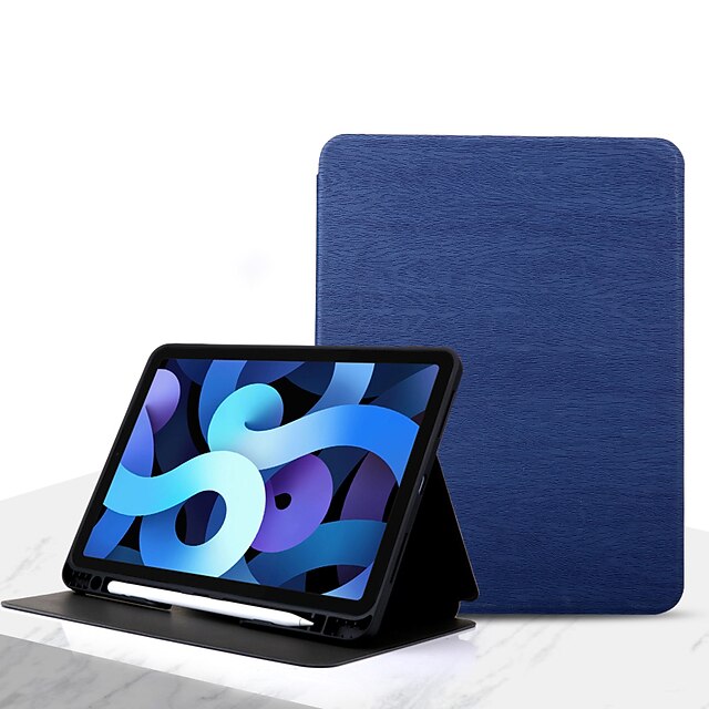 

Tablet Case Cover For Apple iPad Pro 12.9'' 5th iPad mini 5th 4th Portable Pencil Holder Shockproof Solid Colored PU Leather TPU