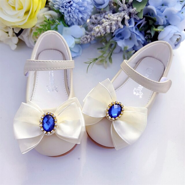 Shoes & Bags Kids Shoes | Girls Flats Flower Girl Shoes Microfiber Little Kids(4-7ys) Pink Ivory Fall Spring - IZ34029