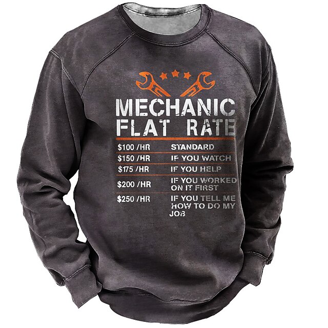 

Men's Sweatshirt Pullover Graphic Letter Print Sports Outdoor Casual Daily 3D Print Basic Casual Western Aztec Hoodies Sweatshirts Dark Gray