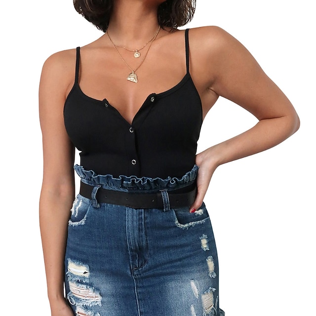 

Women's Vest Open Back Knitted Cold Shoulder Pure Color Casual Soft Sleeveless Sweater Cardigans Strap Spring Summer White Black Yellow