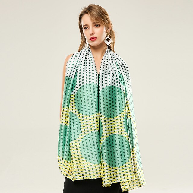 

Sleeveless Ladies Polester / Cotton Blend Party / Holiday Women's Wrap / Women's Scarves With Pattern / Print