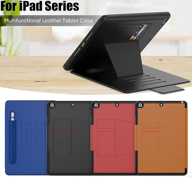 

Tablet Case Cover For iPad Air Pro 5th 4th case with Pencil Holder iPad 9th/8th/7th Generation Case Full Body Protective Smart case Cover with Wake/Sleep Feature 2021 Release Multi Function