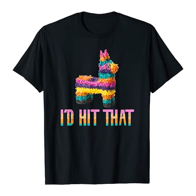 Toys & Hobbies Cosplay & Costumes | Inspired by Cinco de Mayo Fiesta Id Hit That Pinata T-shirt Gym Top 100% Polyester Pattern M