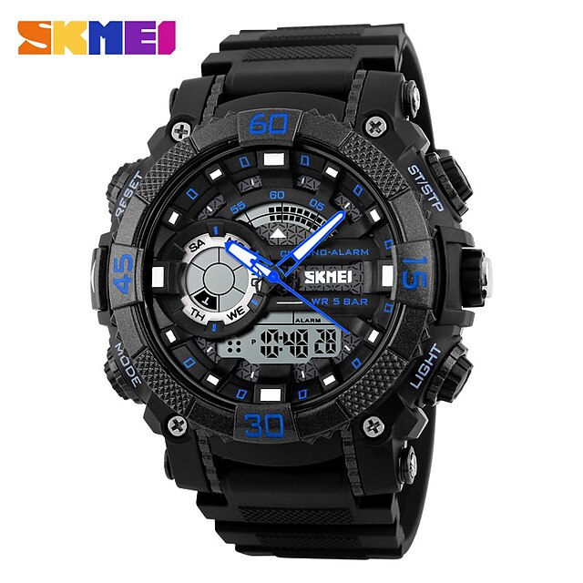 

SKMEI Digital Watch for Men Analog - Digital Digital Modern Style Stylish Casual Waterproof Alarm Clock Stopwatch Plastic PU Leather Fashion