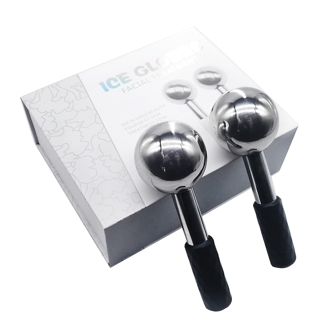 Stainless steel Ice Globes For Face Cold Face Roller Ice Sticks for Face Cooling Skin Care Massage Tool for Puffiness