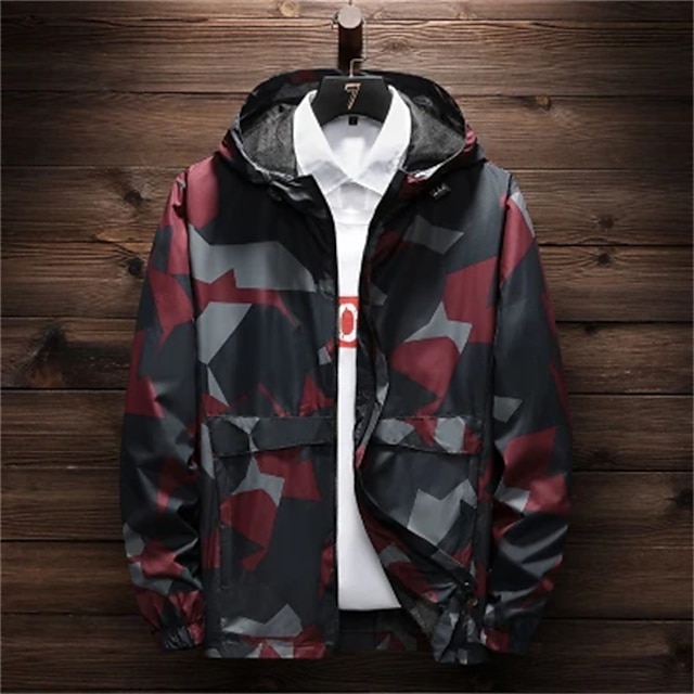 Mens Clothing Mens Outerwear | Mens Jacket Daily Fall Spring Regular Coat Regular Fit Windproof Quick Dry Lightweight Casual Jac