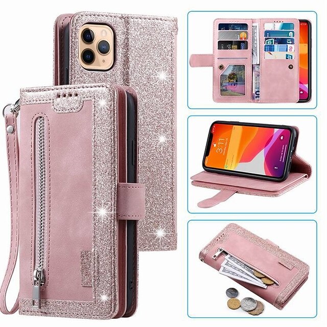 telefone Capinha Para Apple Capa Proteção Completa iPhone 13 Pro Max 12 11 SE  2022 X XR XS Max 8 7 Carteira Porta-Cartão Antichoque Cor Sólida Couro PU  TPU de 9041934 2022 por $16.63