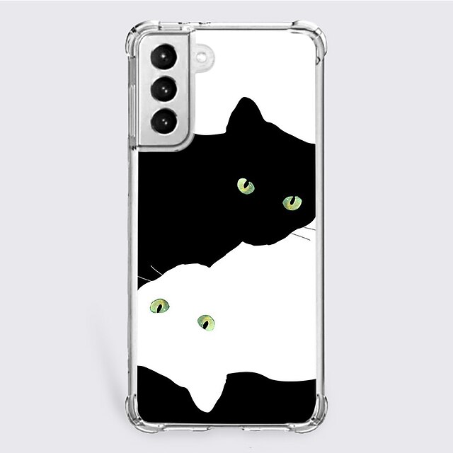 

Cat Phone Case For Samsung Galaxy S22 S21 S20 Plus Ultra FE Unique Design Protective Case Shockproof Dustproof Back Cover TPU