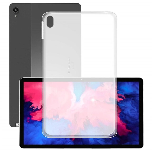 

Tablet Case for Lenovo Tab P11 Pro TB-J706F 11.5 inches Semi-Transparent Soft Silicone TPU Shell Anti-Scratch Bumper Protective Cover - Semi-Transparent