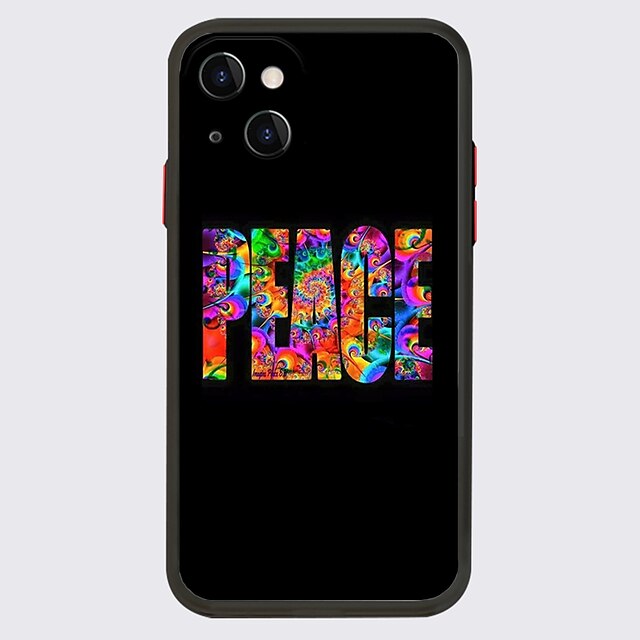

PEACE LOVE NO WAR Phone Case For Apple iPhone 13 12 Pro Max 11 SE 2020 X XR XS Max 8 7 Unique Design Protective Case Shockproof Dustproof Back Cover TPU