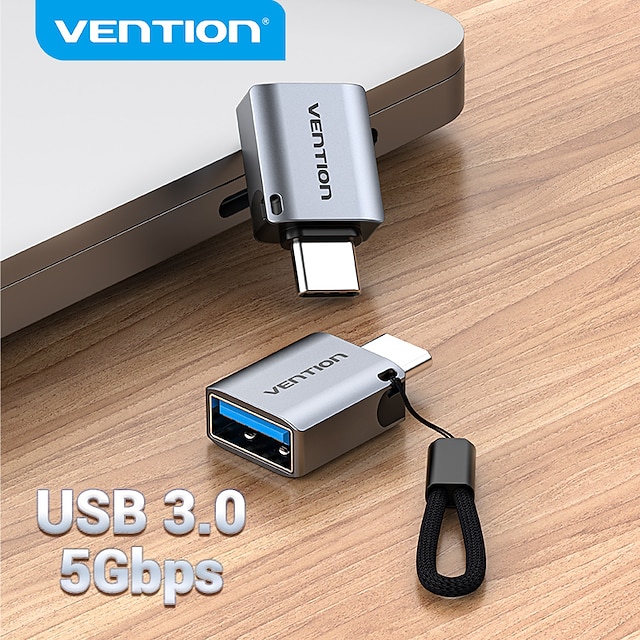  Vention USB C Adapter Type C Male to USB 3.0 2.0 Female OTG Cable for Macbook Pro Huawei Mate 30 Samsung S10 USB OTG Connector