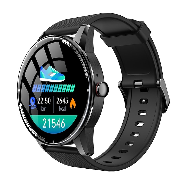 

H6 Smart Watch 1.28 inch Smartwatch Fitness Running Watch Bluetooth Pedometer Call Reminder Activity Tracker Compatible with Android iOS Women Men Waterproof Long Standby Hands-Free Calls IP 67 46mm