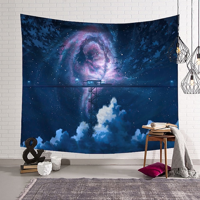 

Galaxy Wall Tapestry Art Decor Blanket Curtain Hanging Home Bedroom Living Room Decoration Polyester