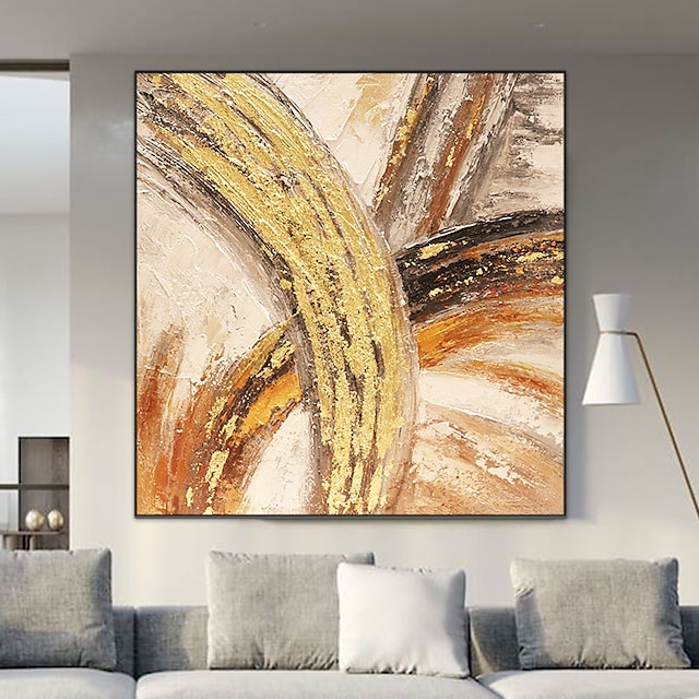 Home & Garden Wall Art | Oil Painting Hand Painted Square Abstract Landscape Classic Modern Rolled Canvas (No Frame) - AR42948