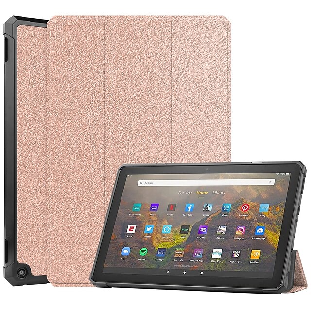 

Tablet Case Cover For Amazon Kindle Fire HD 10 / Plus 2021 Shockproof Dustproof Solid Colored TPU