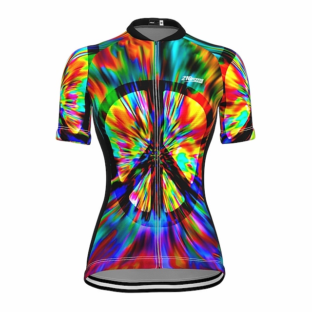 

21Grams Women's Short Sleeve Cycling Jersey Summer Spandex Green Bike Top Mountain Bike MTB Road Bike Cycling Quick Dry Moisture Wicking Sports Clothing Apparel / Stretchy / Athleisure