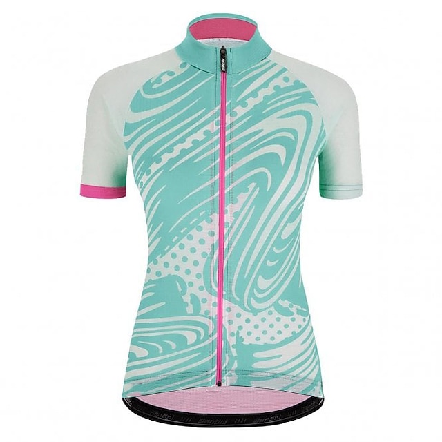 

21Grams Women's Short Sleeve Cycling Jersey Summer Spandex Green Bike Top Mountain Bike MTB Road Bike Cycling Quick Dry Moisture Wicking Sports Clothing Apparel / Stretchy / Athleisure