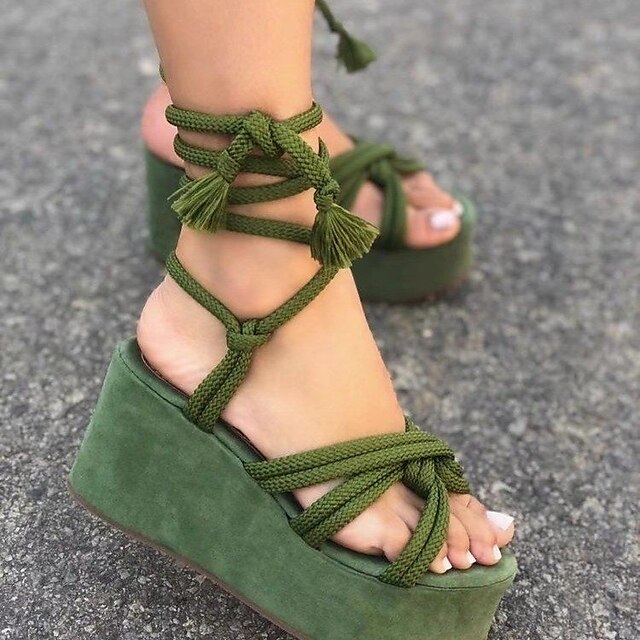 women casual daily wedge sandals