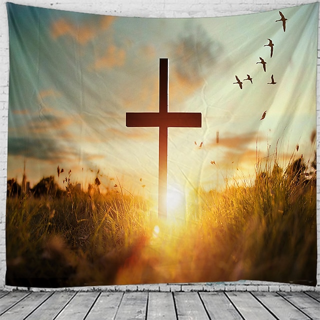 

Happy Easter Wall Tapestry Art Decor Blanket Curtain Hanging Home Bedroom Living Room Decoration