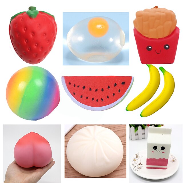

Giant Soft Slowly Rising 4 Packs Of Soft Fruit The Latest Soft Toy Party Favoring Candy Bag Category Prizes Creamy Fragrance And Kawaii Soft Pressure Relief Toys For Adult Boys And Girls