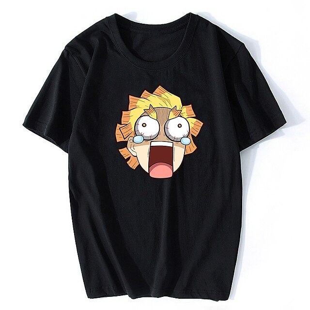 Toys & Hobbies Cosplay & Costumes | Inspired by Demon Slayer: Kimetsu no Yaiba Agatsuma Zenitsu T-shirt Cartoon 100% Polyester A